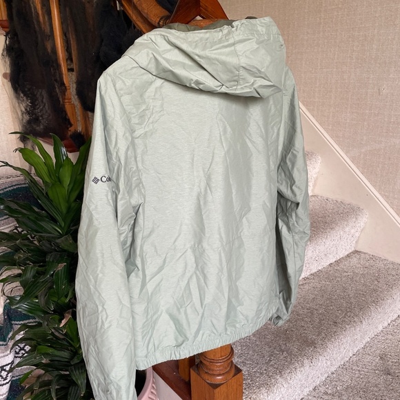 Columbia Light Green Cropped Wind Breaker Jacket - Picture 4 of 10